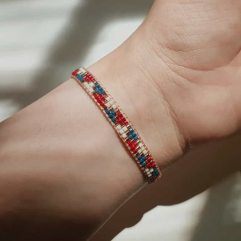 دستبند منجوقی تِکّه کوچک