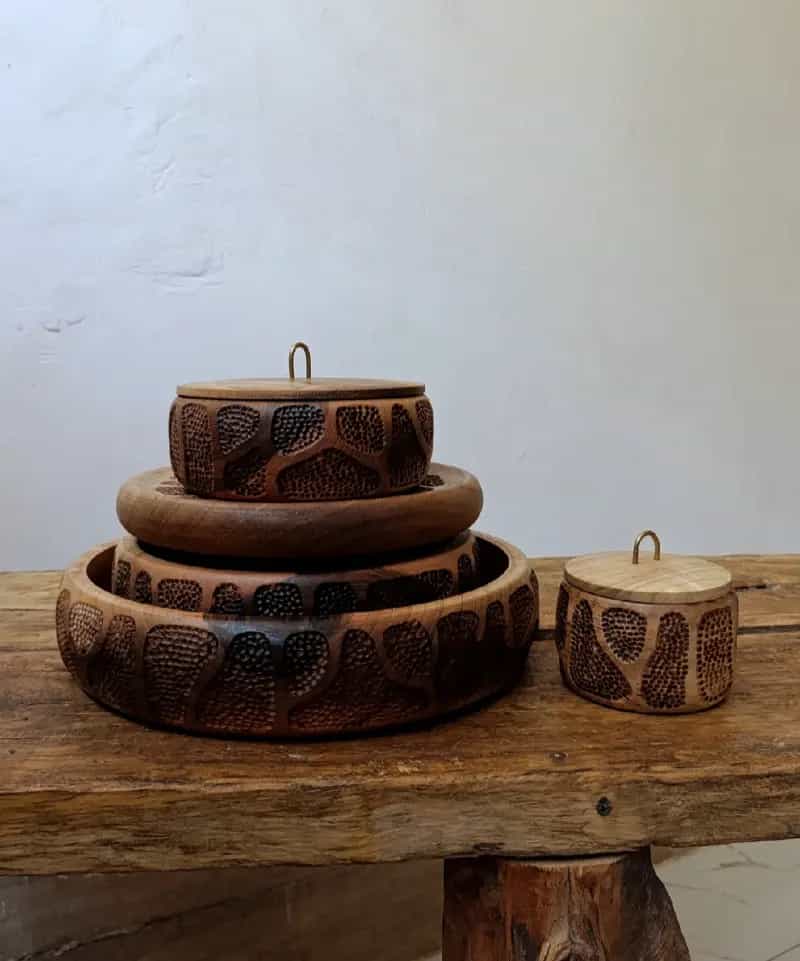 ست کامل چوب گردو مرجان