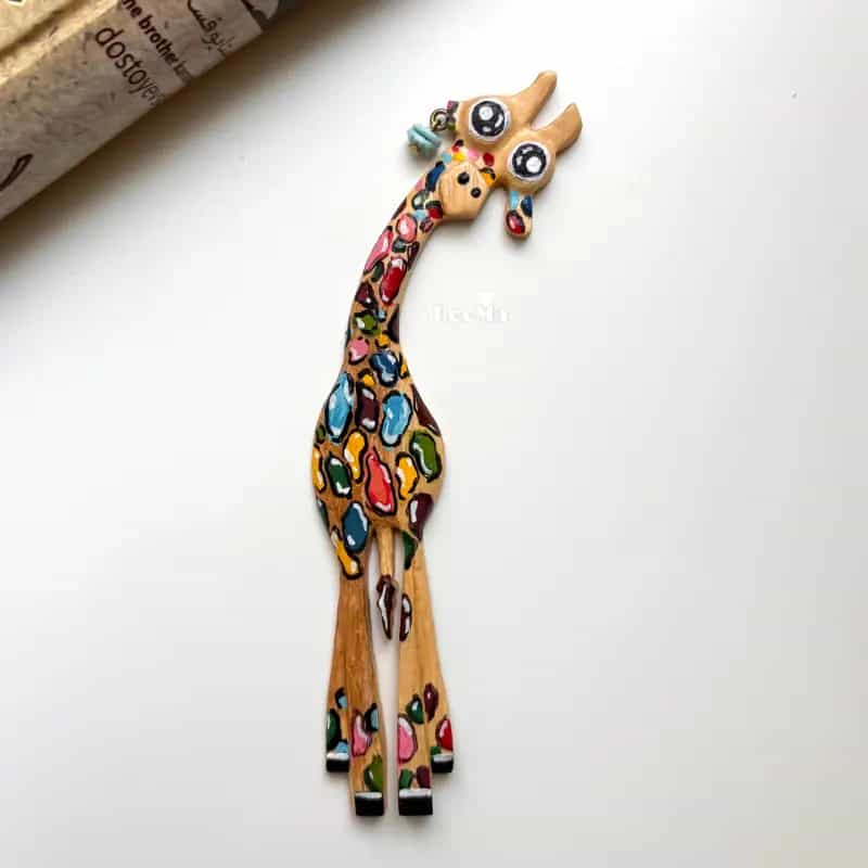 بوکمارک زرافه گوشواره دار