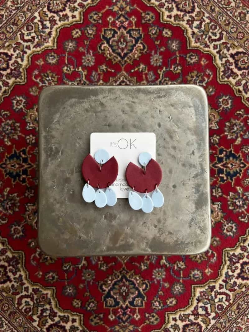 گوشواره پلیمری میخی آرزو