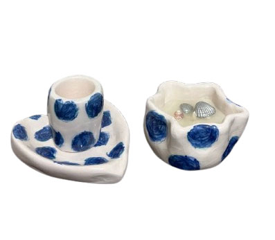 ست قهوه خوری با شمع