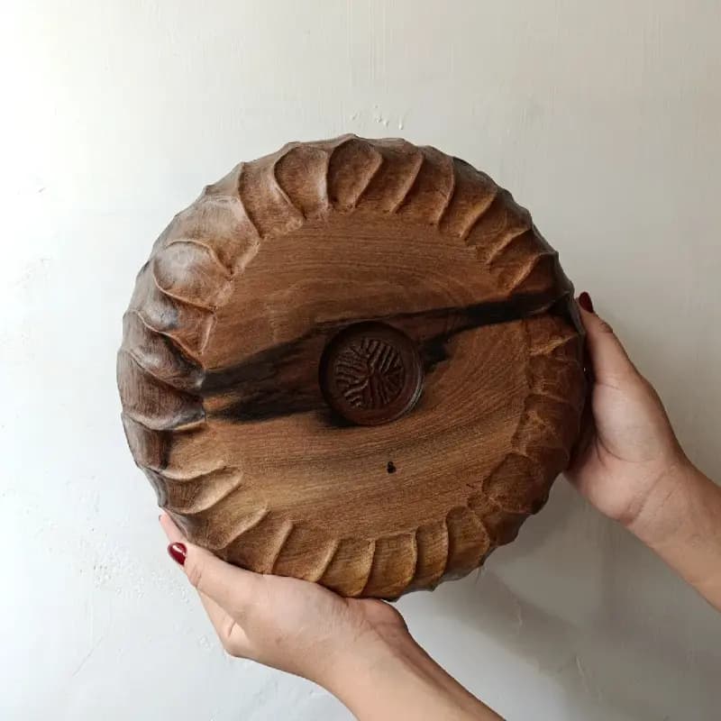 ست کاسه دوتیکه چوبی دریا - تصویر دوم