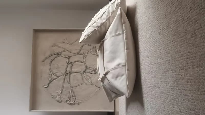 کوسن مربع بزرگ روریشه - تصویر چهارم
