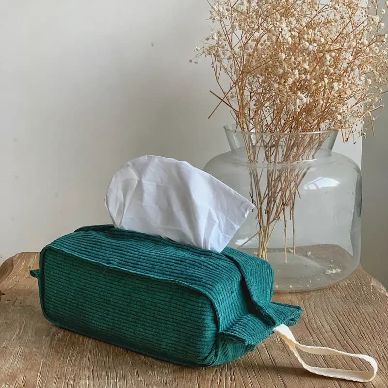 کاور دستمال کاغذی مخمل کبریتی - تصویر اول