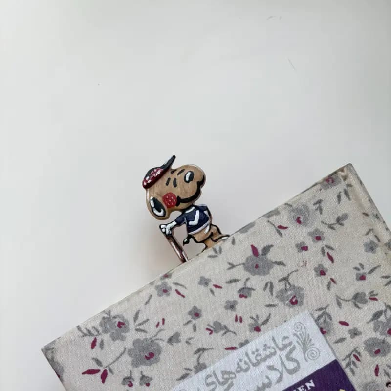 بوکمارک دستساز چوبی اسنوپی - تصویر دوم