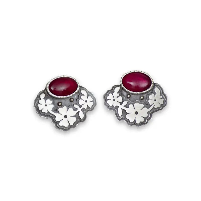 گوشواره طرح شکوفه - تصویر اول