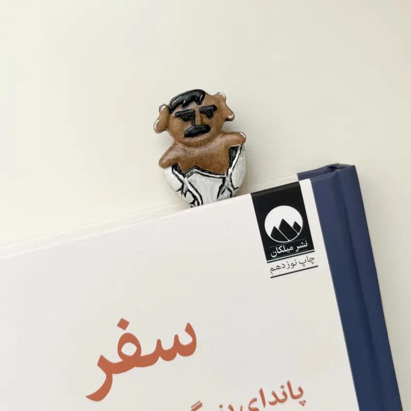بوکمارک دستساز چوبی سگ سیبیلو - تصویر دوم