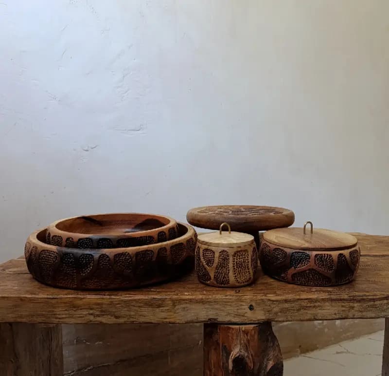 ست کامل چوب گردو مرجان - تصویر چهارم