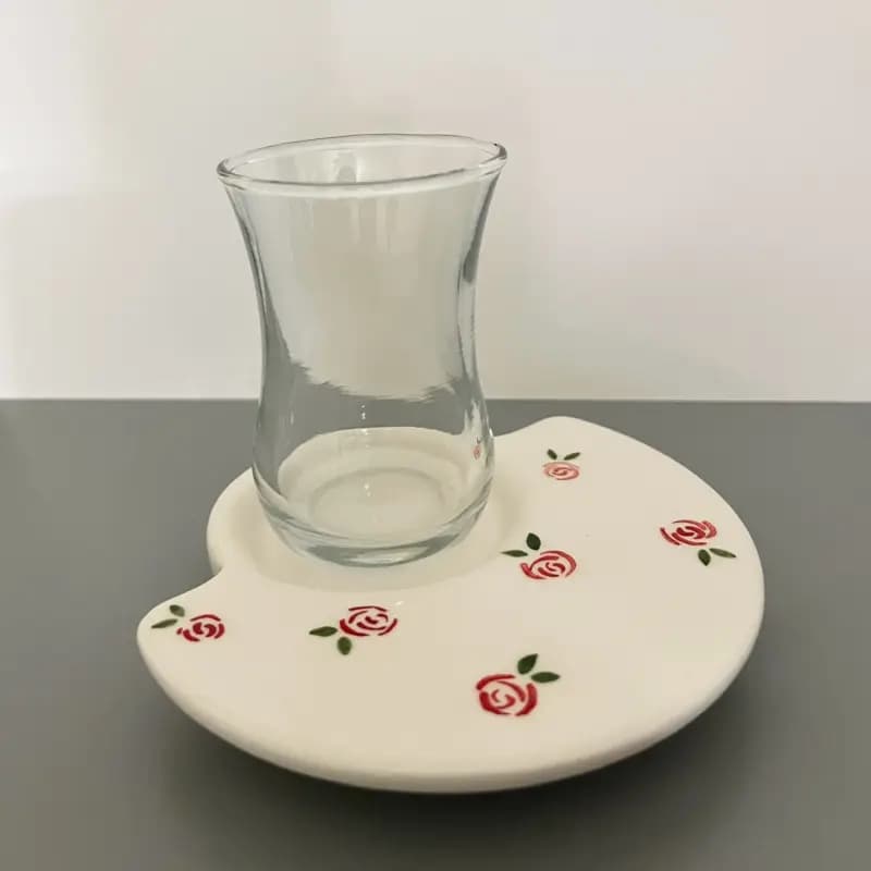 فنجان نعلبکی گل رز - تصویر سوم