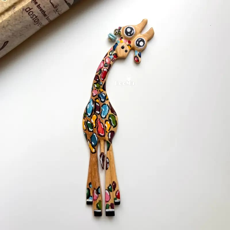 بوکمارک زرافه گوشواره دار - تصویر سوم