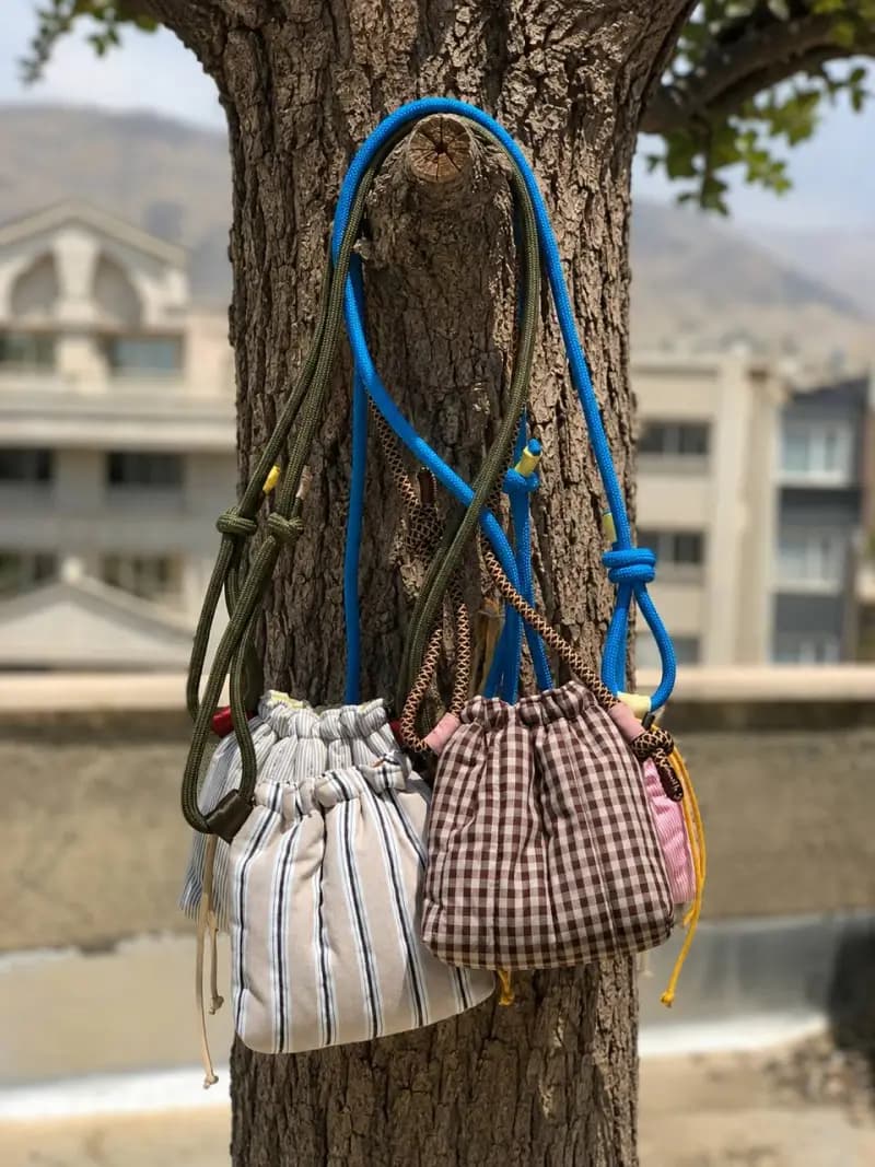 کیف کراس بادی پارچه ای بقچه ای - تصویر سوم