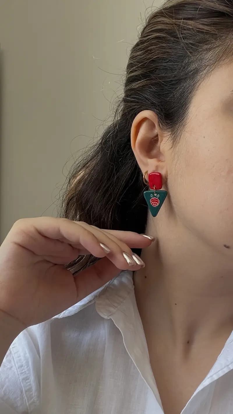 گوشواره سرامیکی ثمر - تصویر دوم