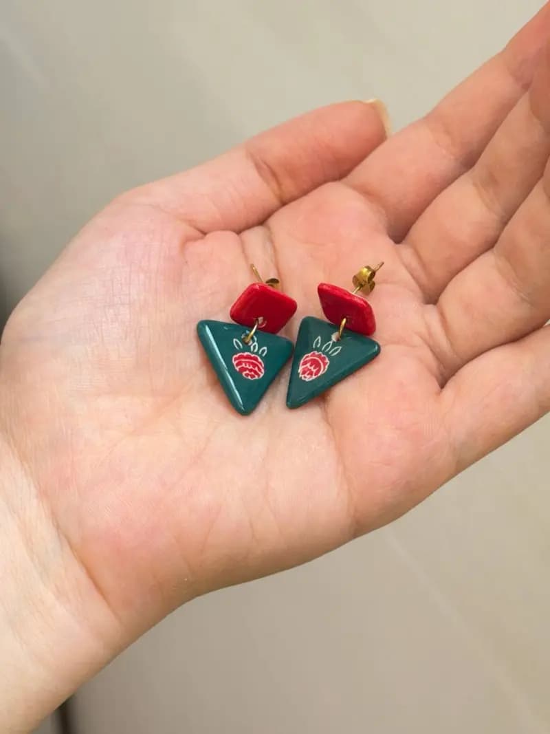 گوشواره سرامیکی ثمر - تصویر چهارم