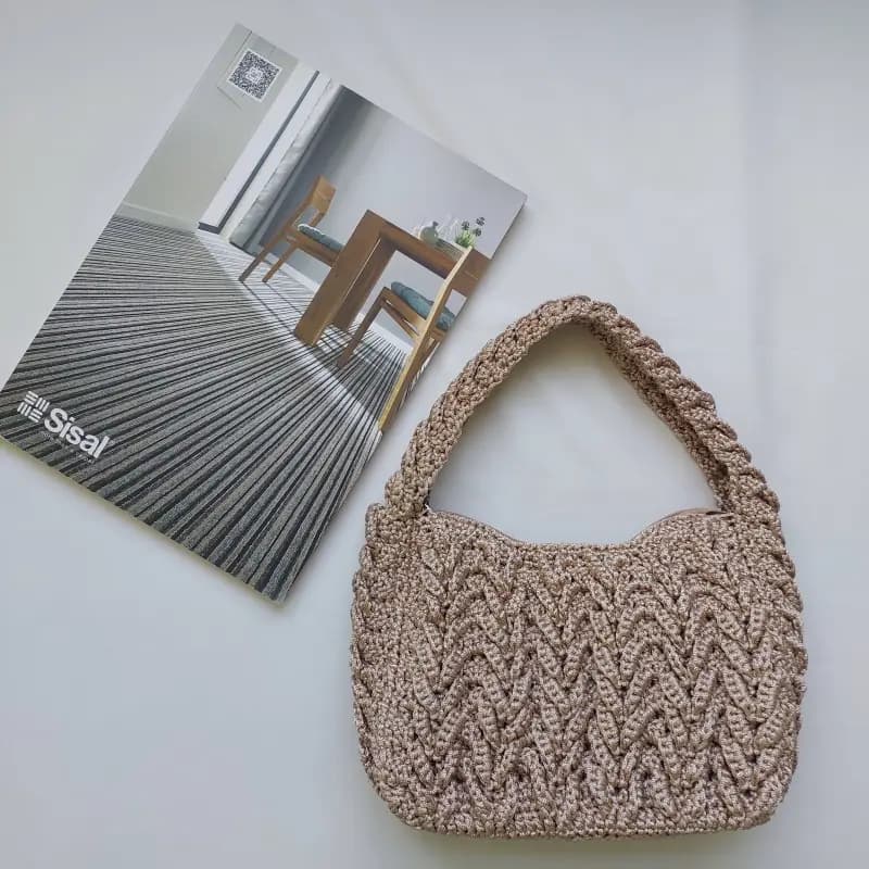 کیف مکرومه سنبل - تصویر چهارم