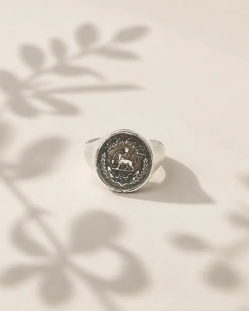 انگشتر نقره 950 مهرتاج - تصویر اول