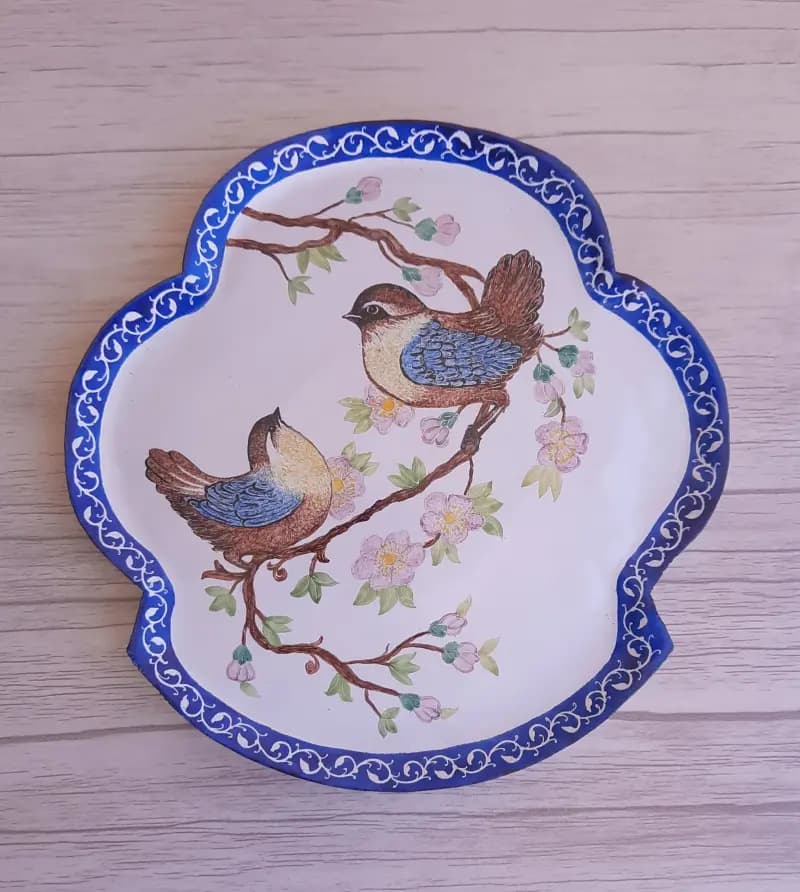 بشقاب گل و مرغ - تصویر سوم